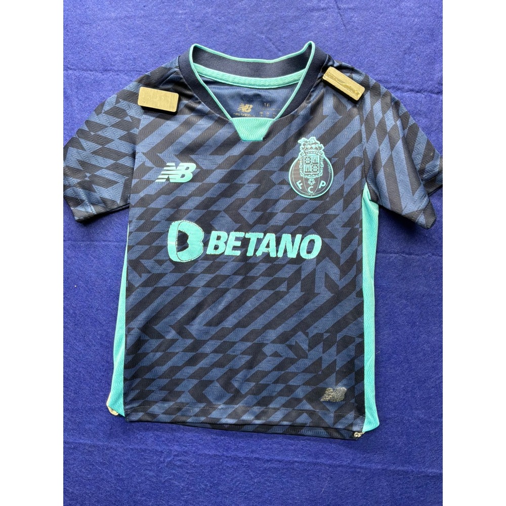 Blokecore Youth New Balance FC Porto Away Jersey 16 Navy Blue Teal